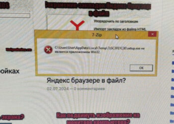 При установке Opera – не является приложением win32