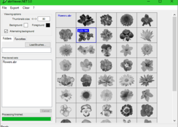 abrViewer — миниатюрный вьювер для предпросмотра и конвертирования кистей Photoshop